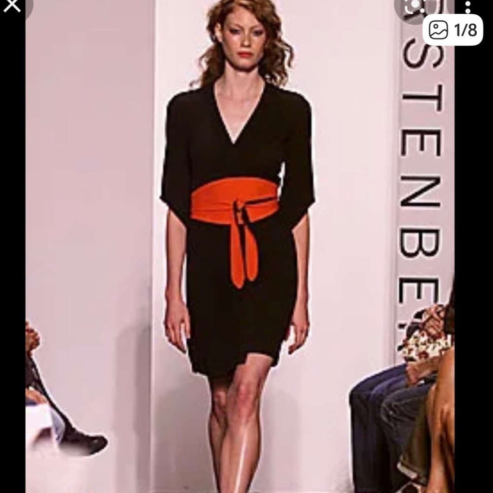 Diane Von Furstenberg DVF Obi Kimono Vintage Wrap Dress